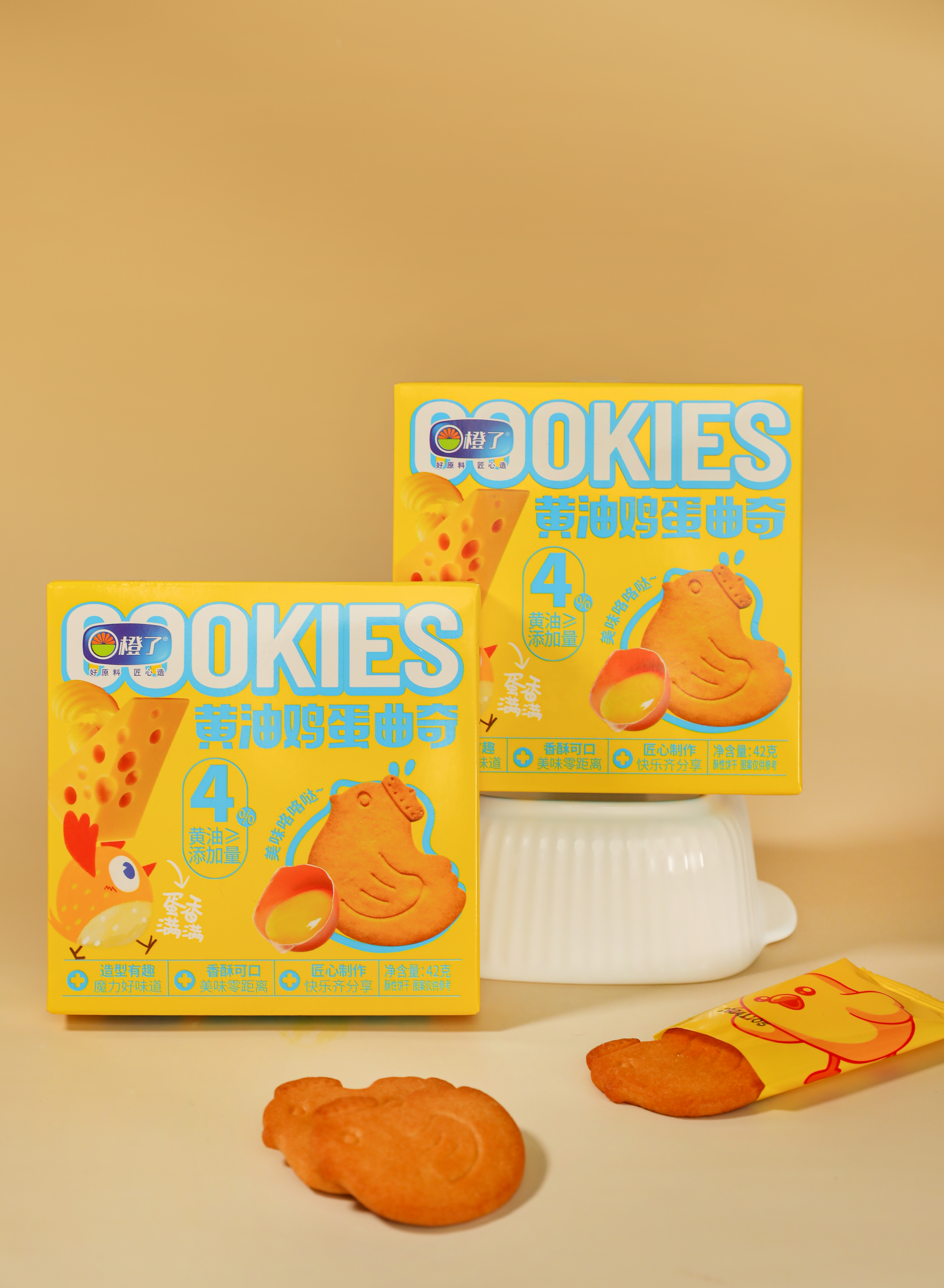 Butter & Egg Cookies, Individually Wrapped, Tasty Snacks for Office & Binge‑Watching